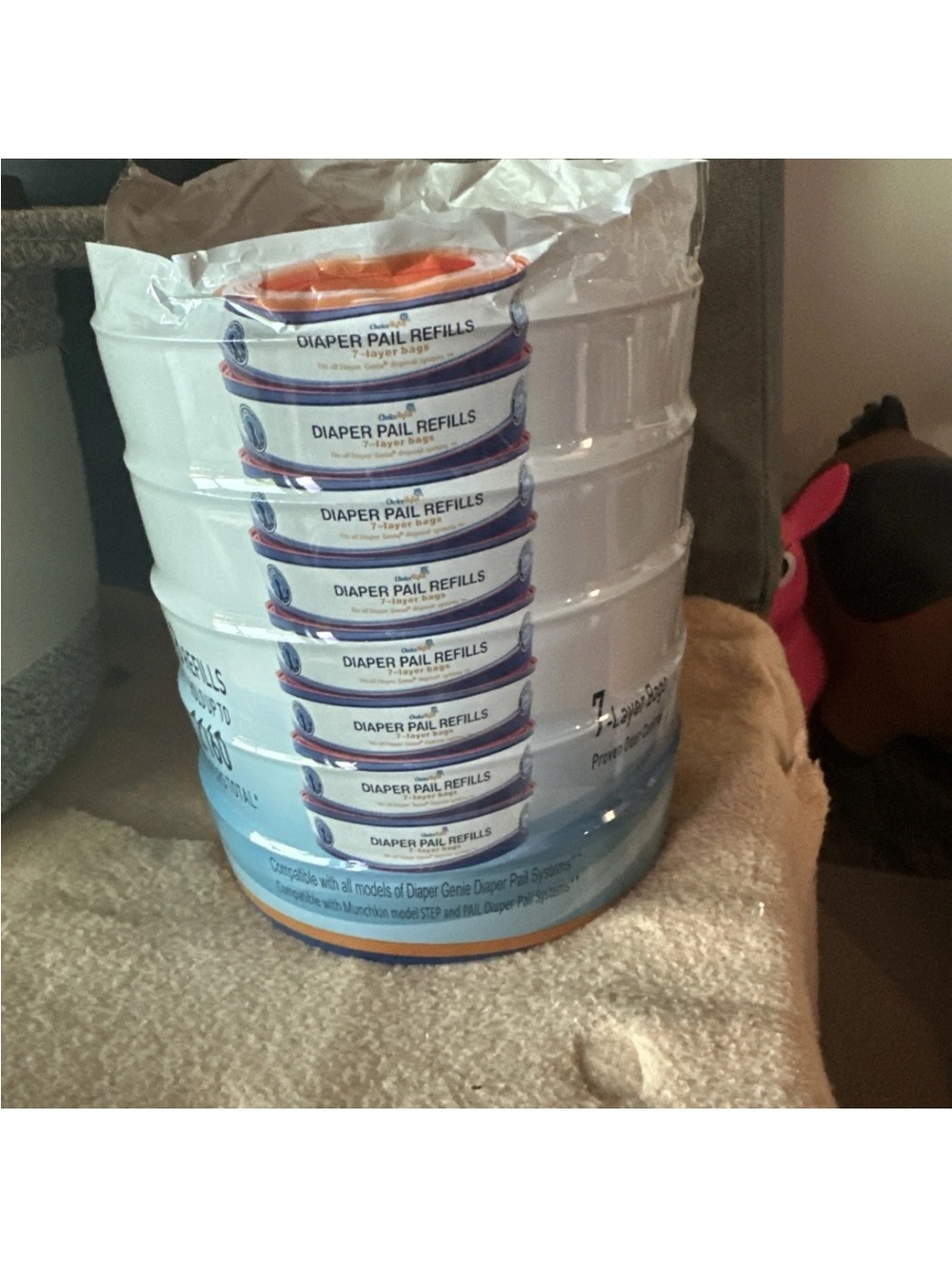 Choice Diaper Pail Refills White - Compatible Refill Rings 5 packs